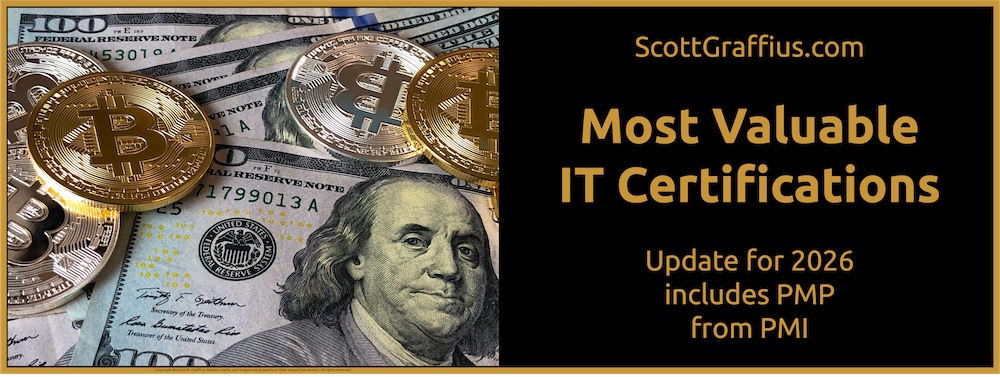 Most Valuable IT Certifications - Update for 2026 - Scott_Graffius_com - Blog Sctn and Sq - X -X-pmp-lwres