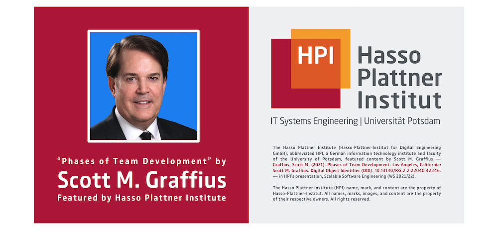 Phases of Team Development by Scott M Graffius Featured by Hasso Platttner Institute HPI - LR-BLG
