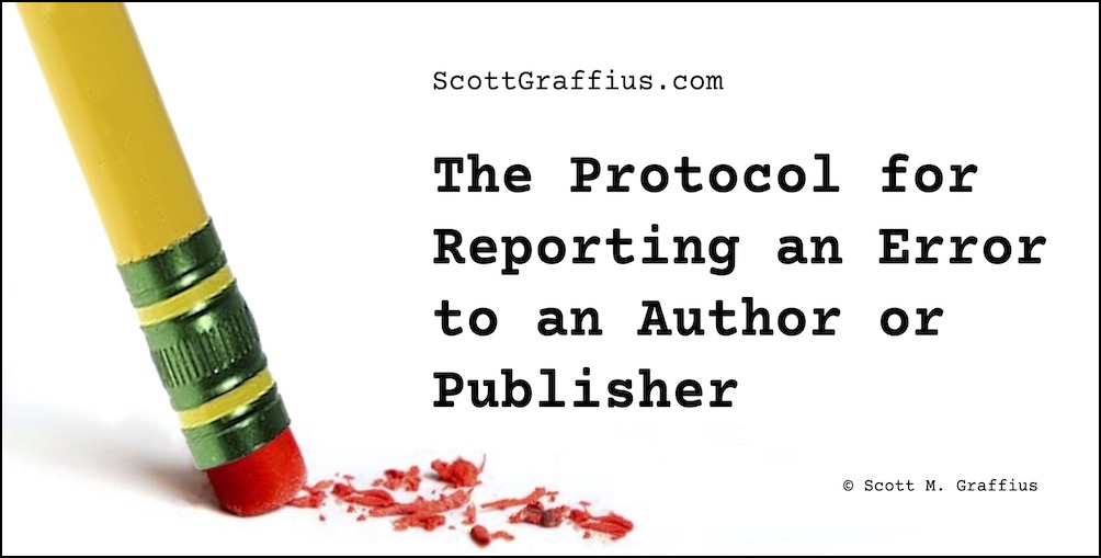 Scott M Graffius - Protocol for Reporting and Error  to an Author or Publisher - v2024 - LwRes