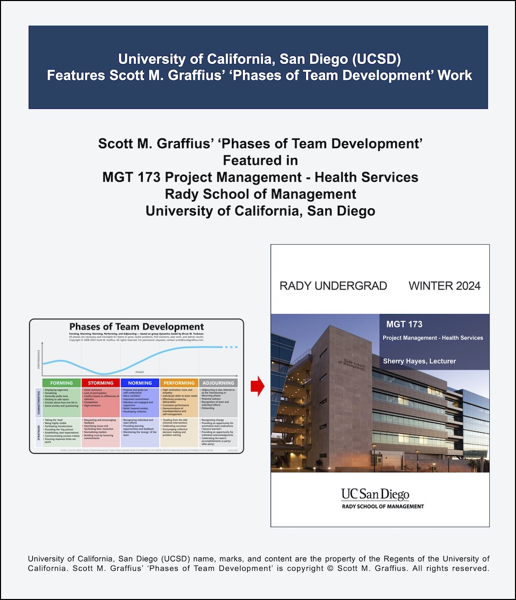 UCSD Features Phases of Team Development Work by Scott M Graffius - Excerpts - 2 - LwRes